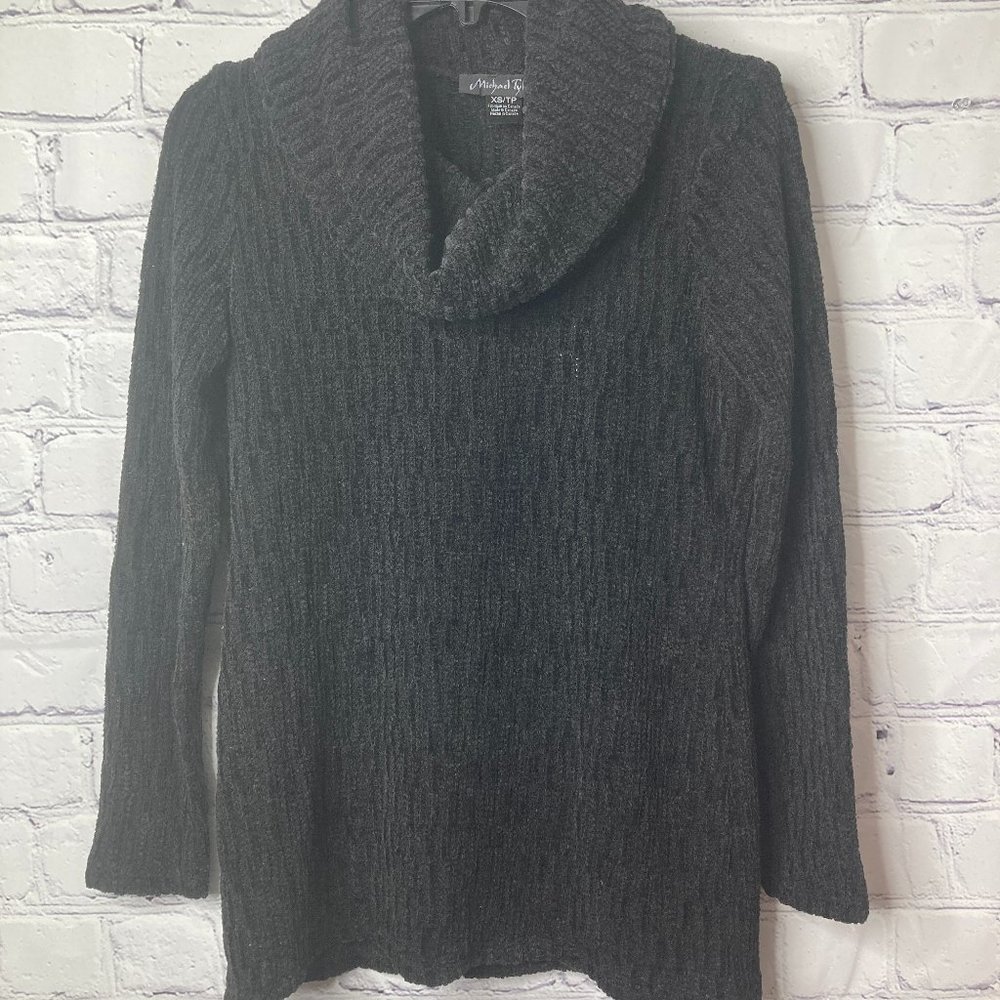 Michael Tyler Women's Turtlenecks Sweater- Black